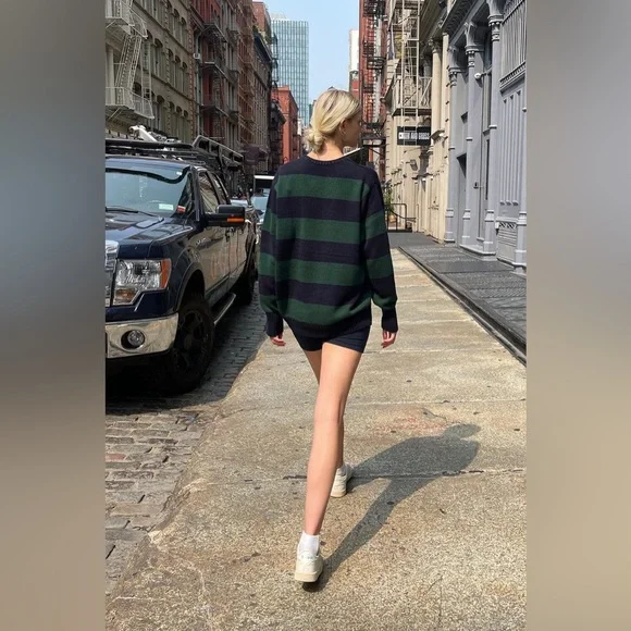 Brandy Melville Brianna Cotton Thick Stripe Sweater - Picture 4 of 5